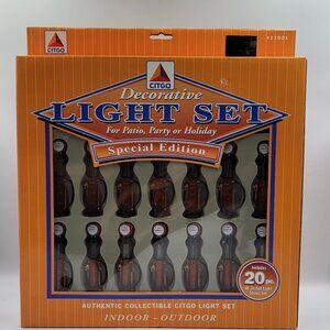 CITGO Gas Pump Light Set – 20 Mini Lights – New Old Stock – Vintage Decor